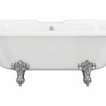 ribble freestanding 2th 1690x740x620mm bath w feet white