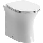 Sand Rimless Back To Wall Wc Soft Close Seat