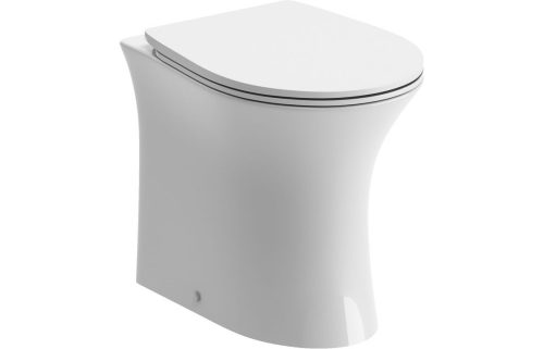 Sand Rimless Back To Wall Wc Soft Close Seat