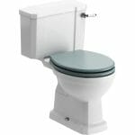 Sherford Close Coupled Wc Lumber Sea Green Wood Effect Seat