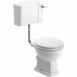 Sherford Low Level Wc Lumber Satin White Wood Effect Seat