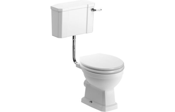 Sherford Low Level Wc Lumber Satin White Wood Effect Seat