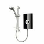 triton aspirante 95kw contemporary electric shower black gloss