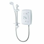 triton t80zff electric shower 105kw white chrome