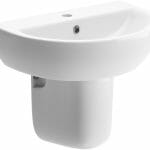 tus 550x400mm 1th basin semi pedestal