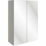 valency 500mm mirrored wall unit pearl grey gloss