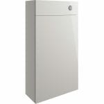 valency 500mm slim wc unit pearl grey gloss