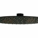 vema timea black 250mm round shower head