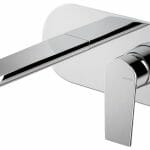 vema timea wall mounted basin mixer chrome