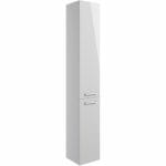 volga 350mm floor standing 2 door tall unit grey gloss