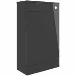 volga 500mm floor standing wc unit anthracite gloss