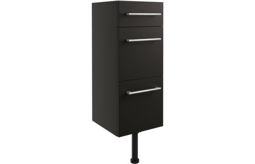 Albert 300mm 3 Drawer Unit - Matt Graphite Grey