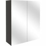 Albert 600mm Mirrored Unit - Matt Graphite Grey