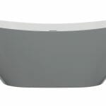 beal freestanding 1700x780x670mm bath grey