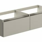 camel 1200mm wall hung basin unit run no top latte