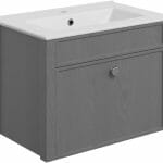 lumber 605mm wall unit basin grey ash