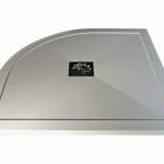 reflection 25mm ultra slim 1000mm x 800mm offset quadrant shower tray waste left hand