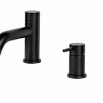 vema maira 4 hole deck mounted bath shower mixer matt black