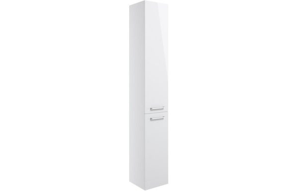 ventura 350mm floor standing 2 door tall unit white gloss