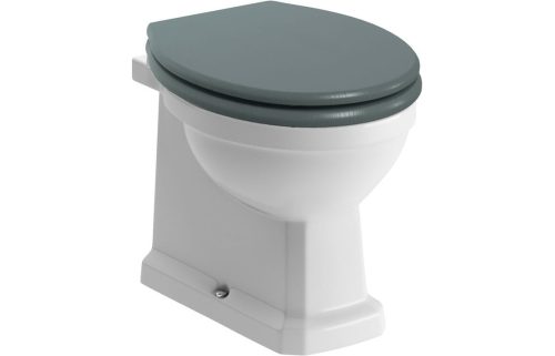 Sherford Back To Wall Wc Lumber Sea Green Wood Effect Seat