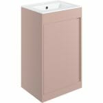 elchaig 510mm floor standing unit inc basin matt antique rose