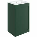 elchaig 510mm floor standing unit inc basin matt conifer green