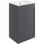 elchaig 510mm floor standing unit inc basin matt graphite grey