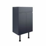 valency 500mm basin unit matt indigo blue