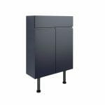 valency 600mm slim basin unit matt indigo blue