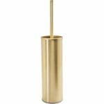 wall mounted toilet brush holder brushed brass