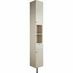 beam 300mm 2 door tall unit matt latte