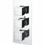 calder thermostatic triple shower valve three outlet