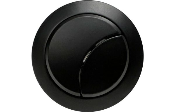 dual push button cover rod matt black