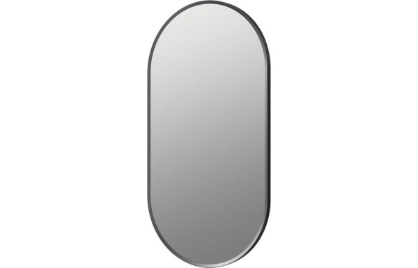 kenfig 800x400mm oblong mirror matt black