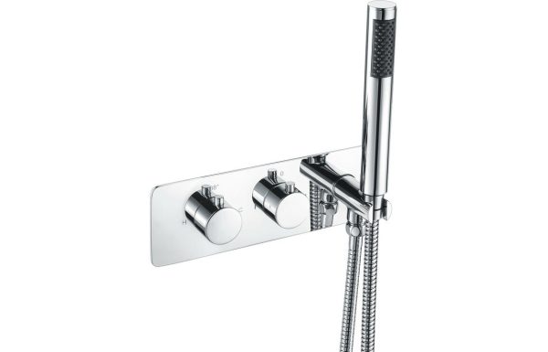 lune thermostatic shower valve with handset two outlet