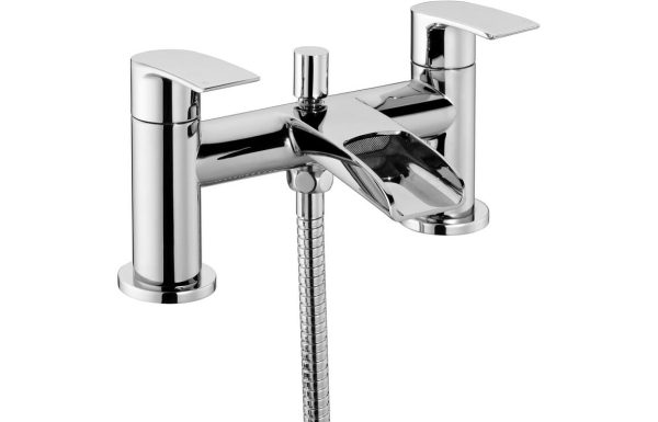 red bath shower mixer