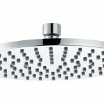 round brass 200mm showerhead chrome