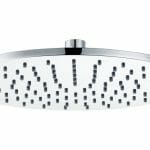 round brass 250mm showerhead chrome