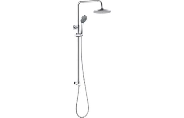 round shower kit w overhead handset