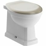 Sherford Back To Wall Wc Matt Latte Soft Close Seat