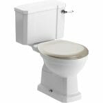 Sherford Close Coupled Wc Matt Latte Soft Close Seat