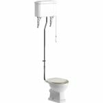 Sherford High Level Wc Matt Latte Soft Close Seat