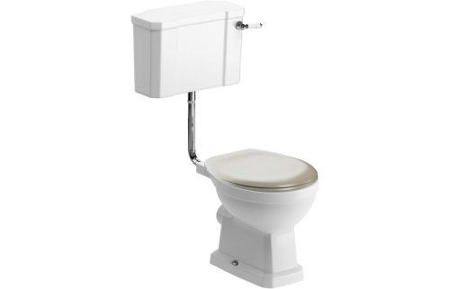 Sherford Low Level Wc Matt Latte Soft Close Seat