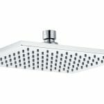 square brass 200mm showerhead chrome