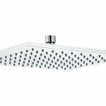 square brass 250mm showerhead chrome