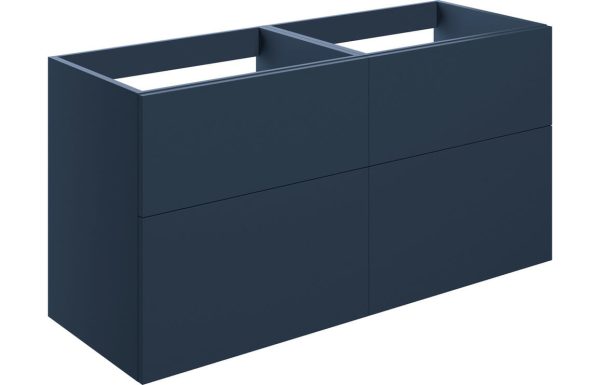 stour 1180mm 4 drawer wall unit no top matt deep blue