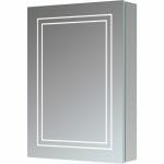 sunrise 500mm 1 door front lit led mirror cabinet