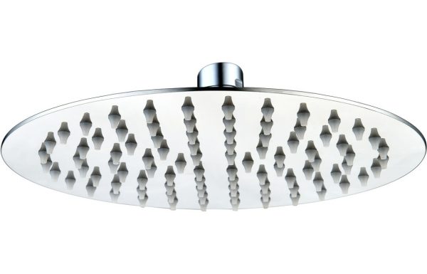 ultra slim round 200mm showerhead st steel