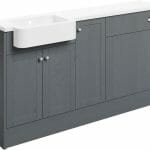 Beam 1542mm Basin, WC & 1 Door Unit Pack (LH) - Grey Ash