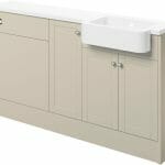 Beam 1542mm Basin, WC & 1 Door Unit Pack (RH) - Matt Latte